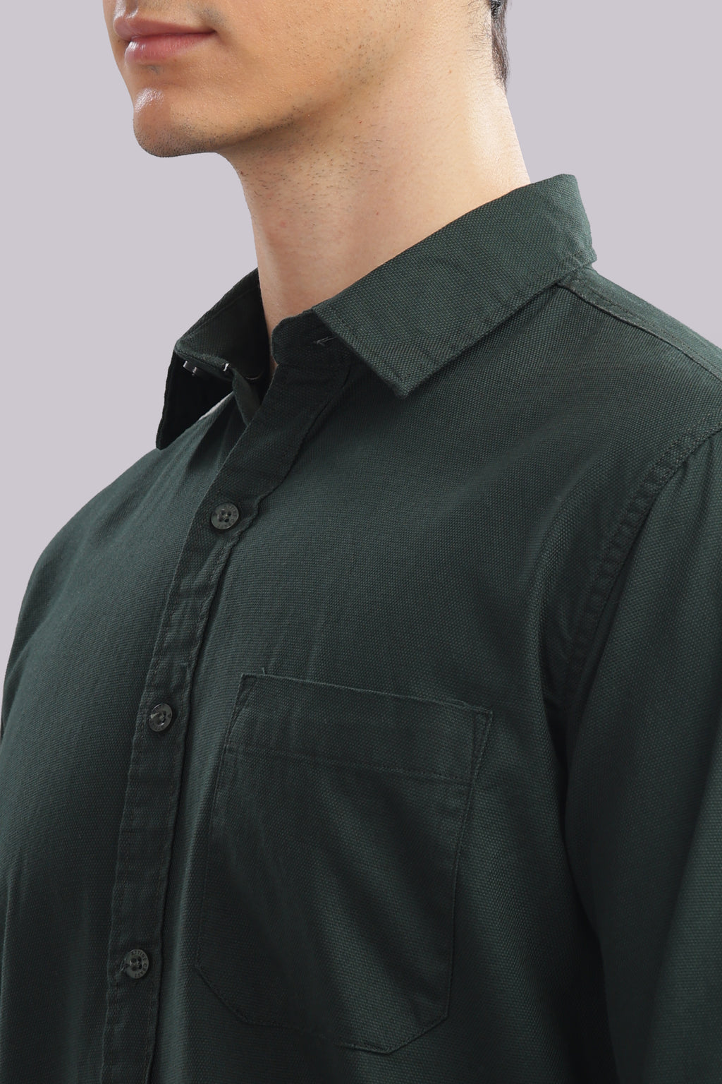 Attire Craft Green Dobby Shirt