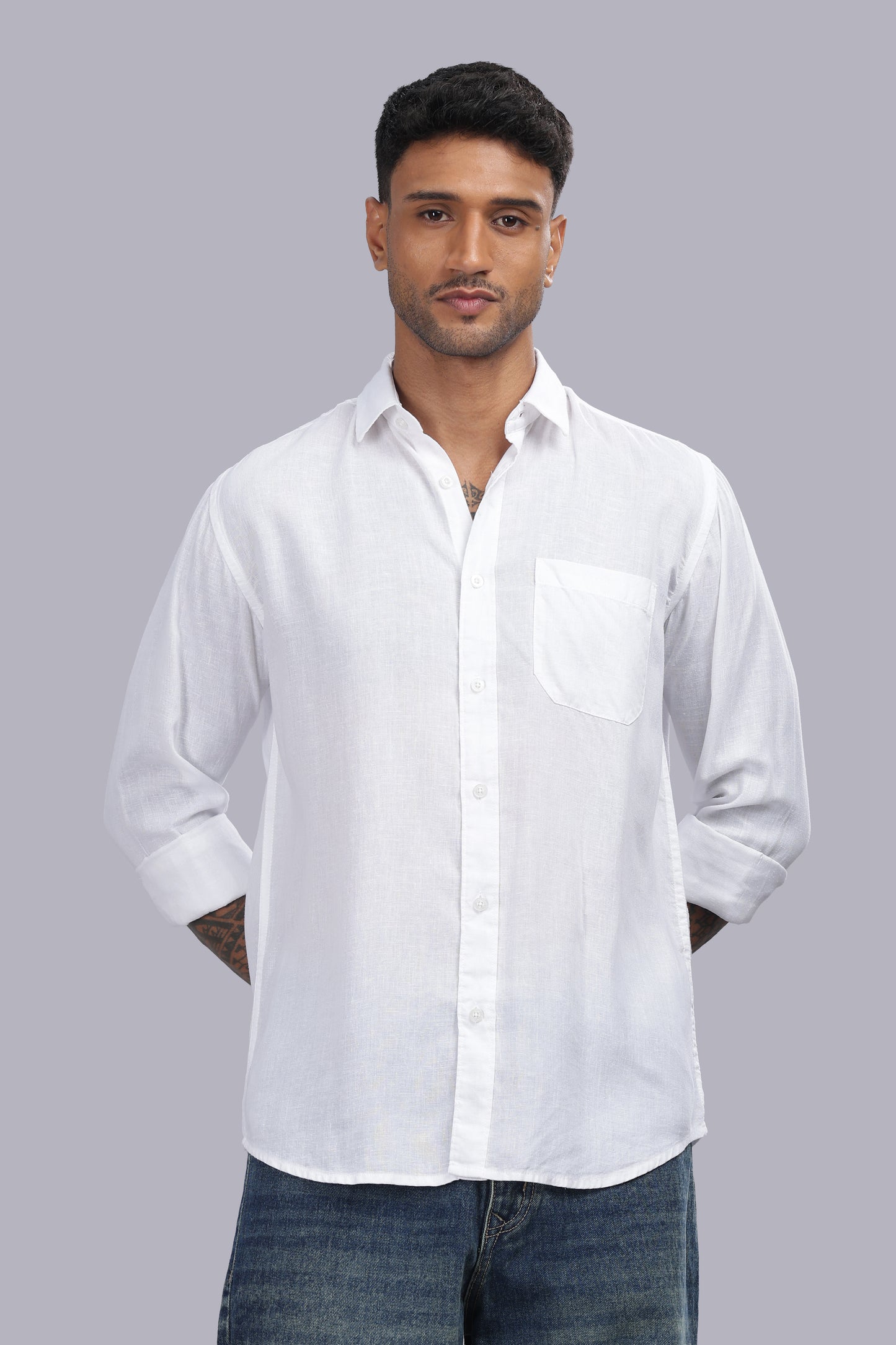 White Premium Linen Shirt
