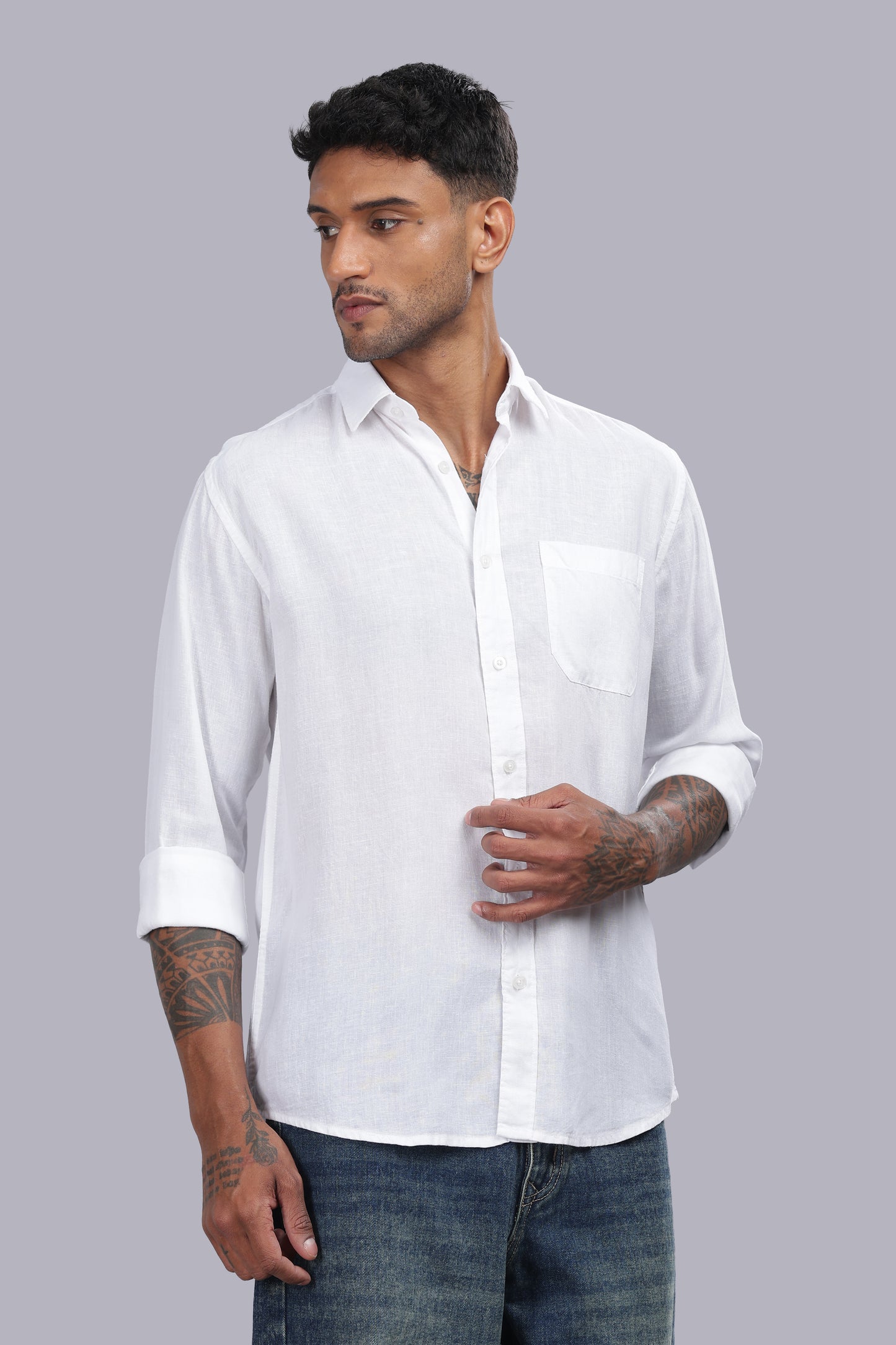 White Premium Linen Shirt