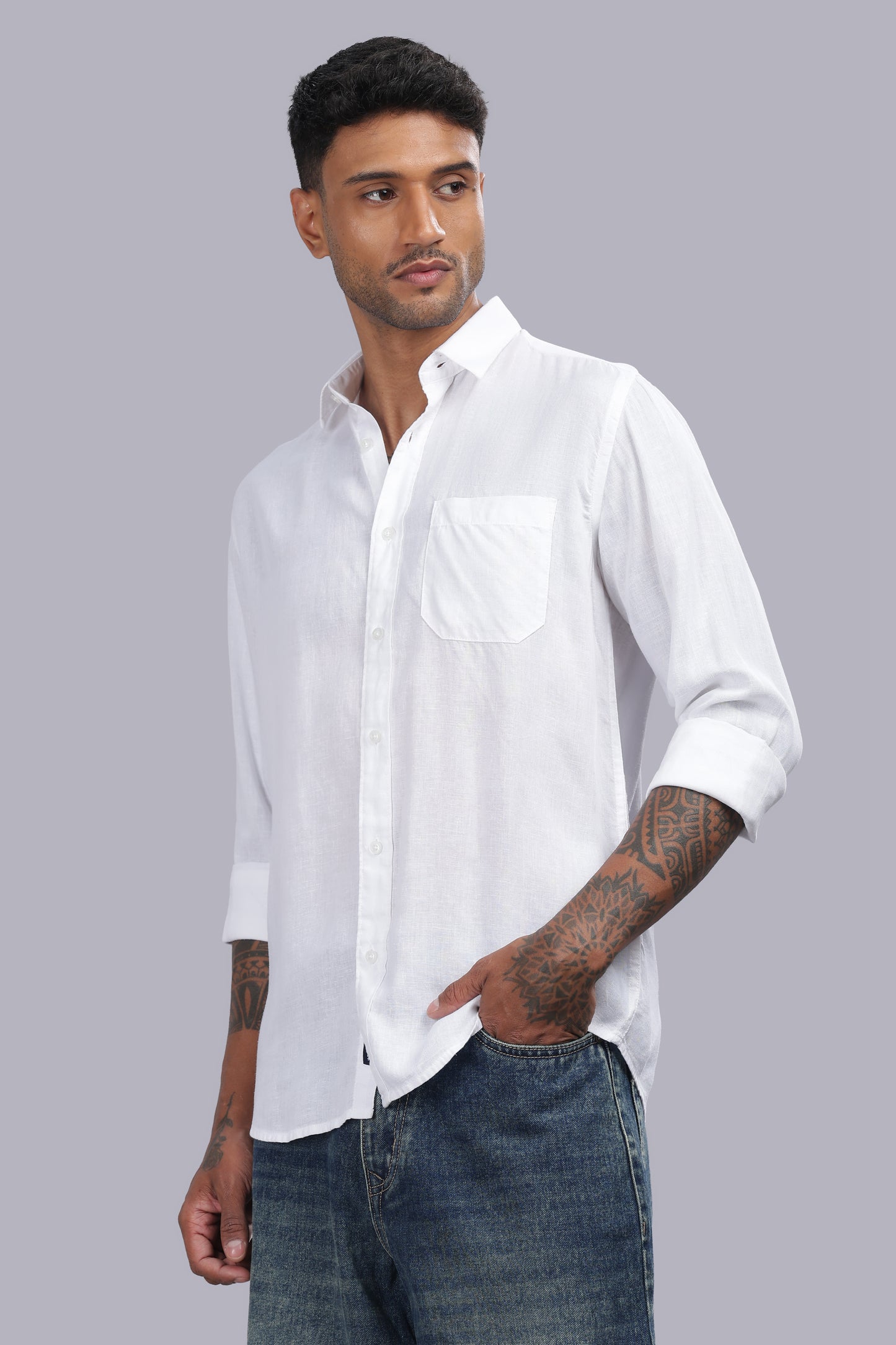 White Premium Linen Shirt