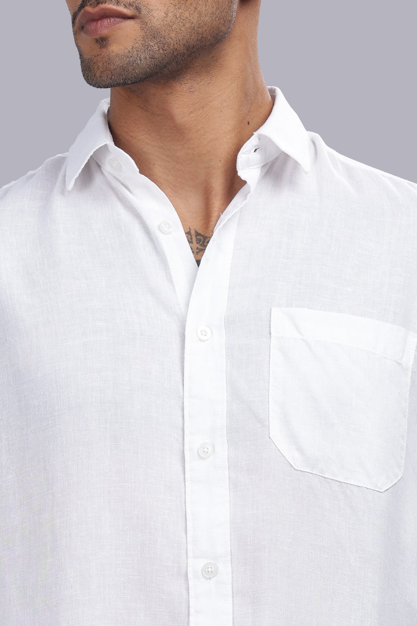 White Premium Linen Shirt