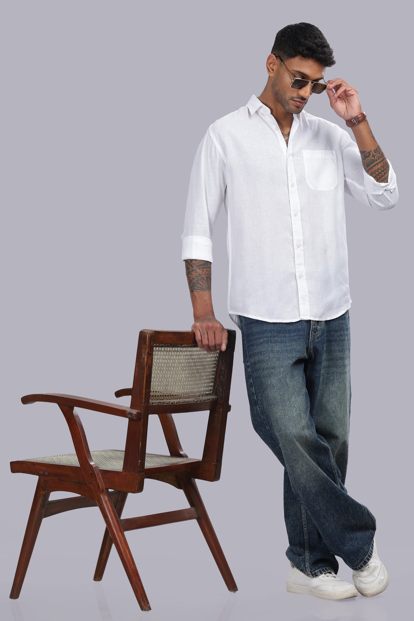 White Premium Linen Shirt