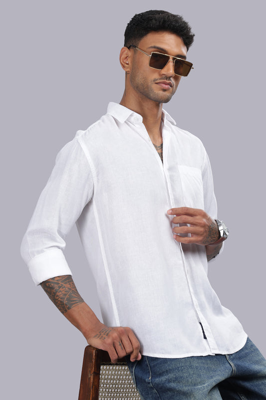 White Premium Linen Shirt