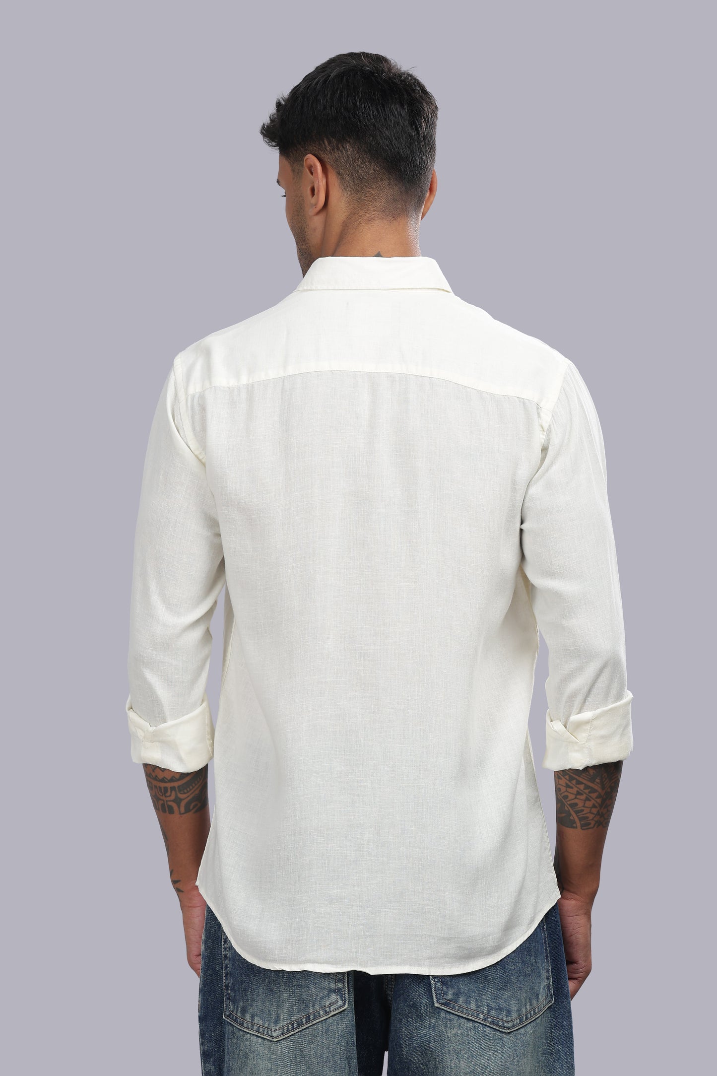 Light Yellow Premium Linen Shirt