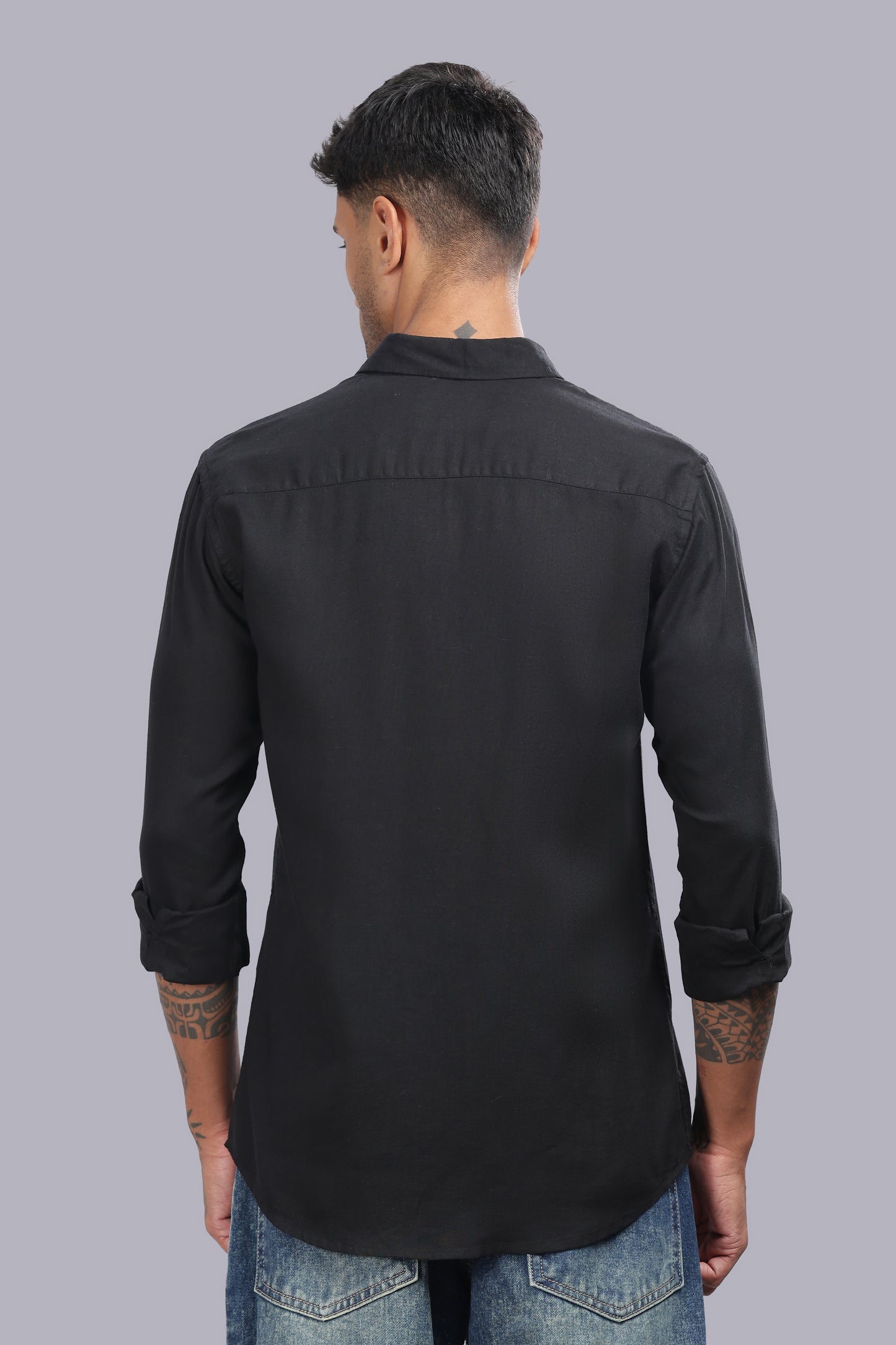 Black Premium Linen Shirt