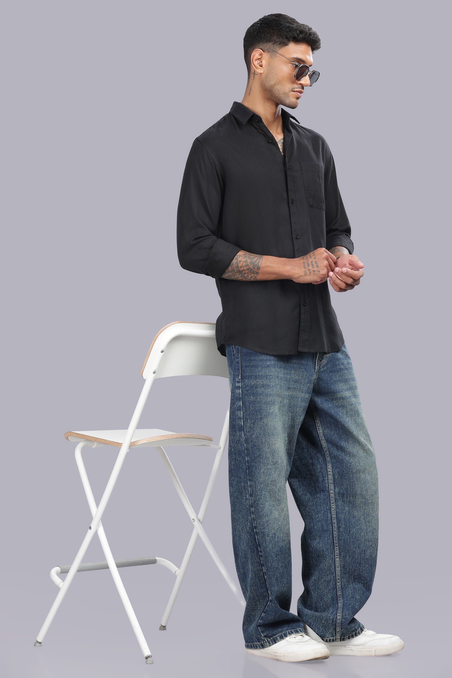 Black Premium Linen Shirt