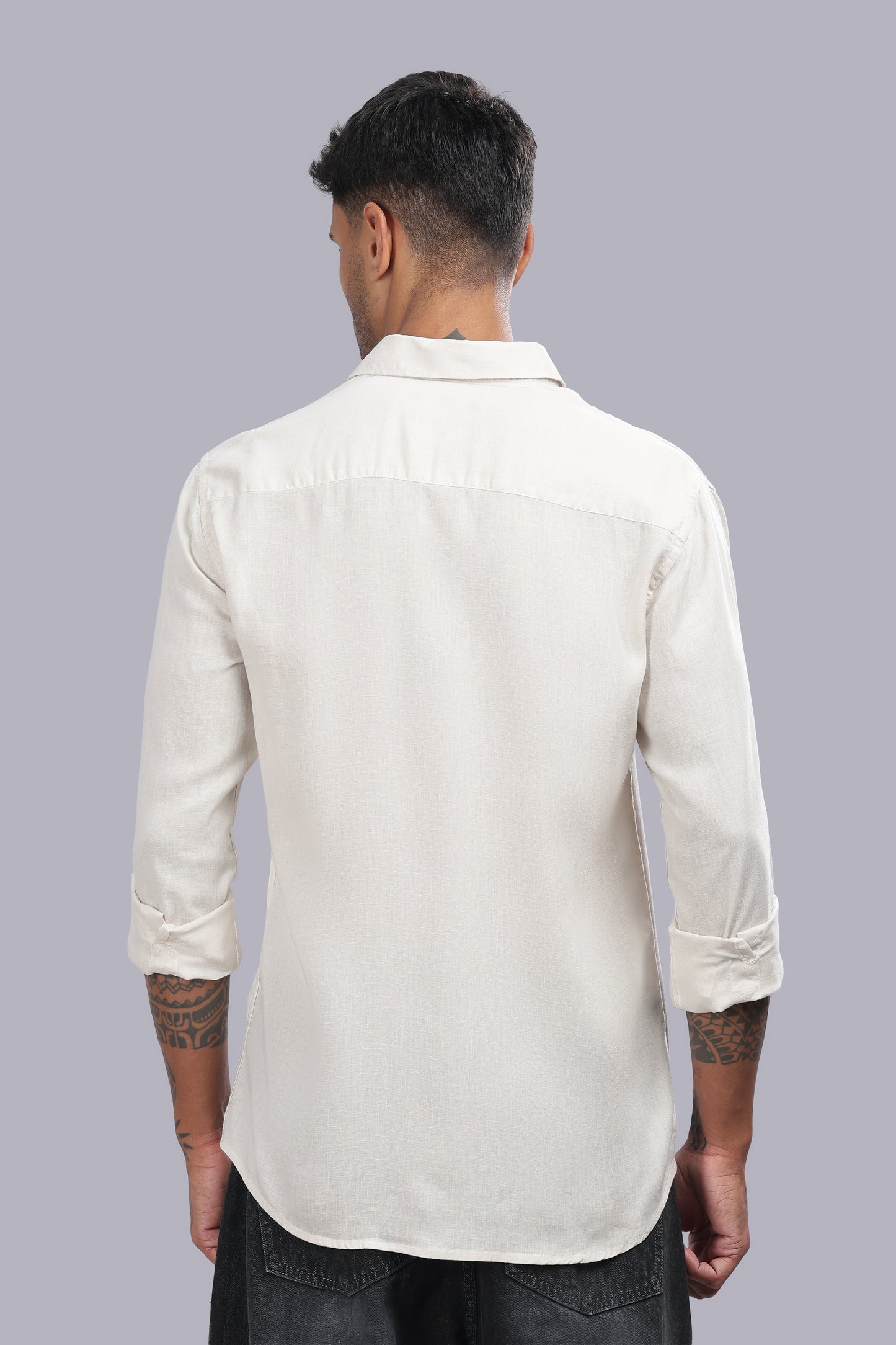 Beige Premium Linen Shirt
