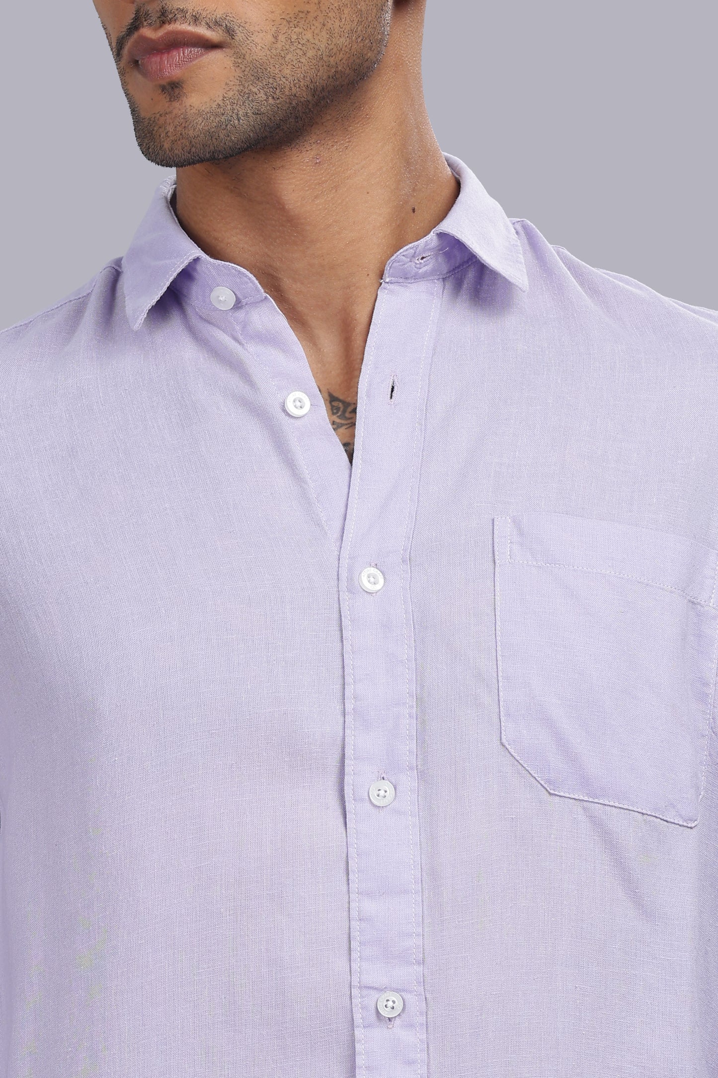 Lavender Premium Linen Shirt
