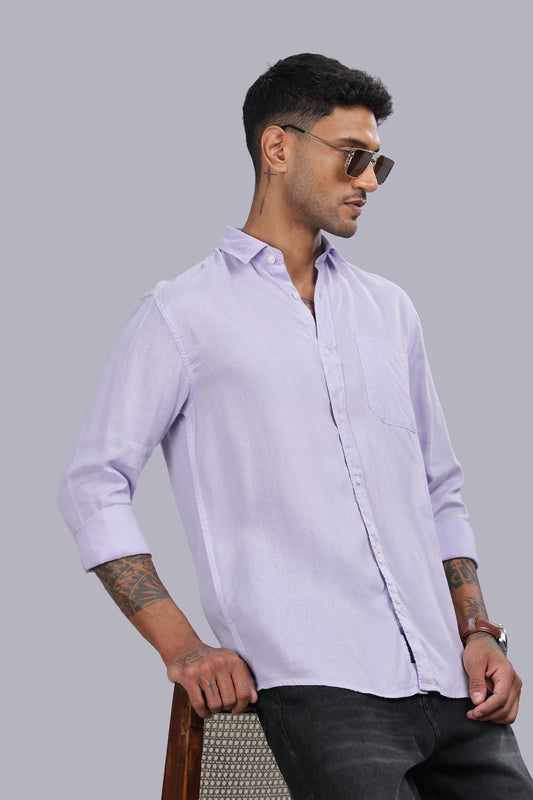 Lavender Premium Linen Shirt
