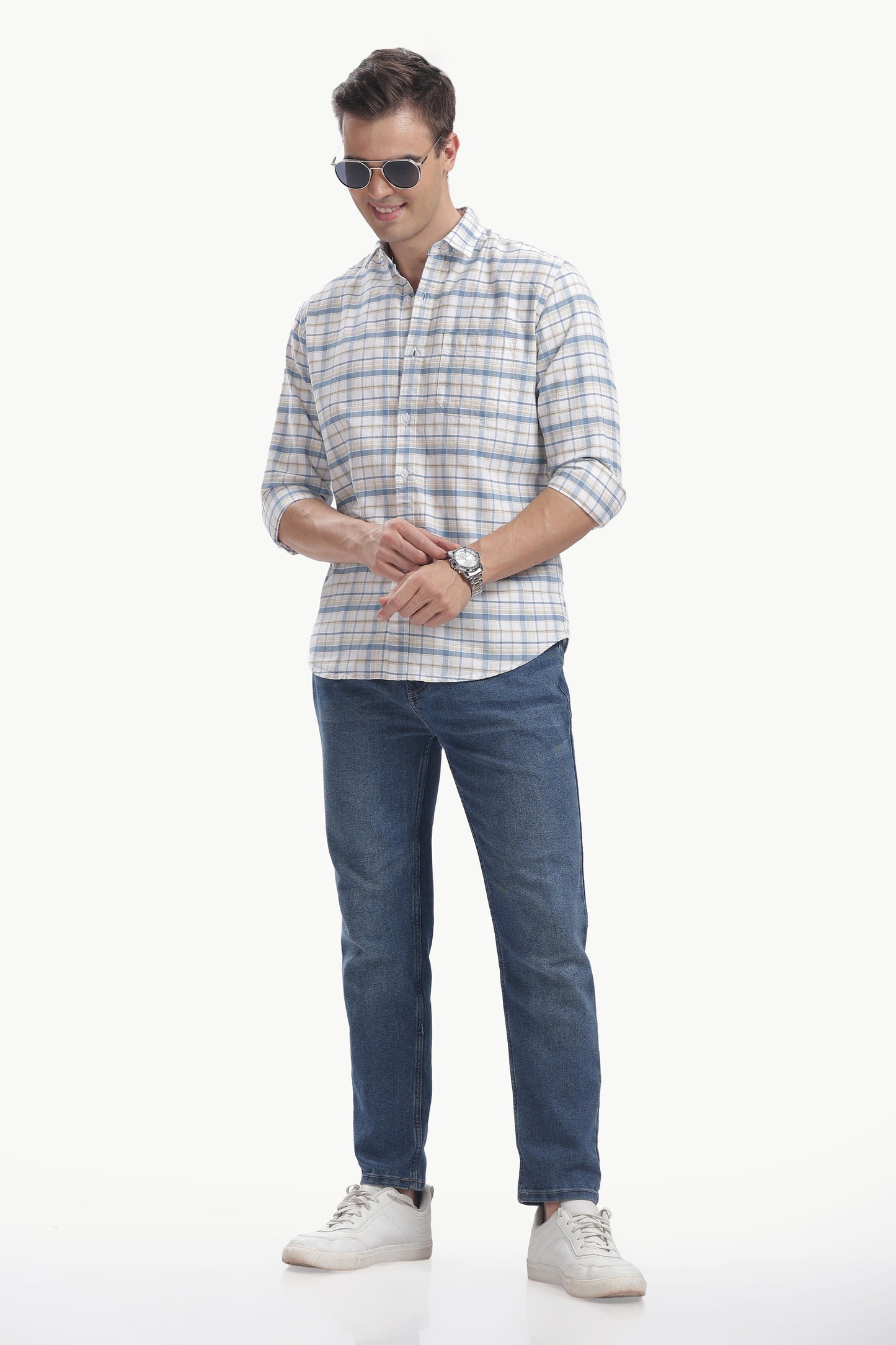 Oxford Cotton checked shirt