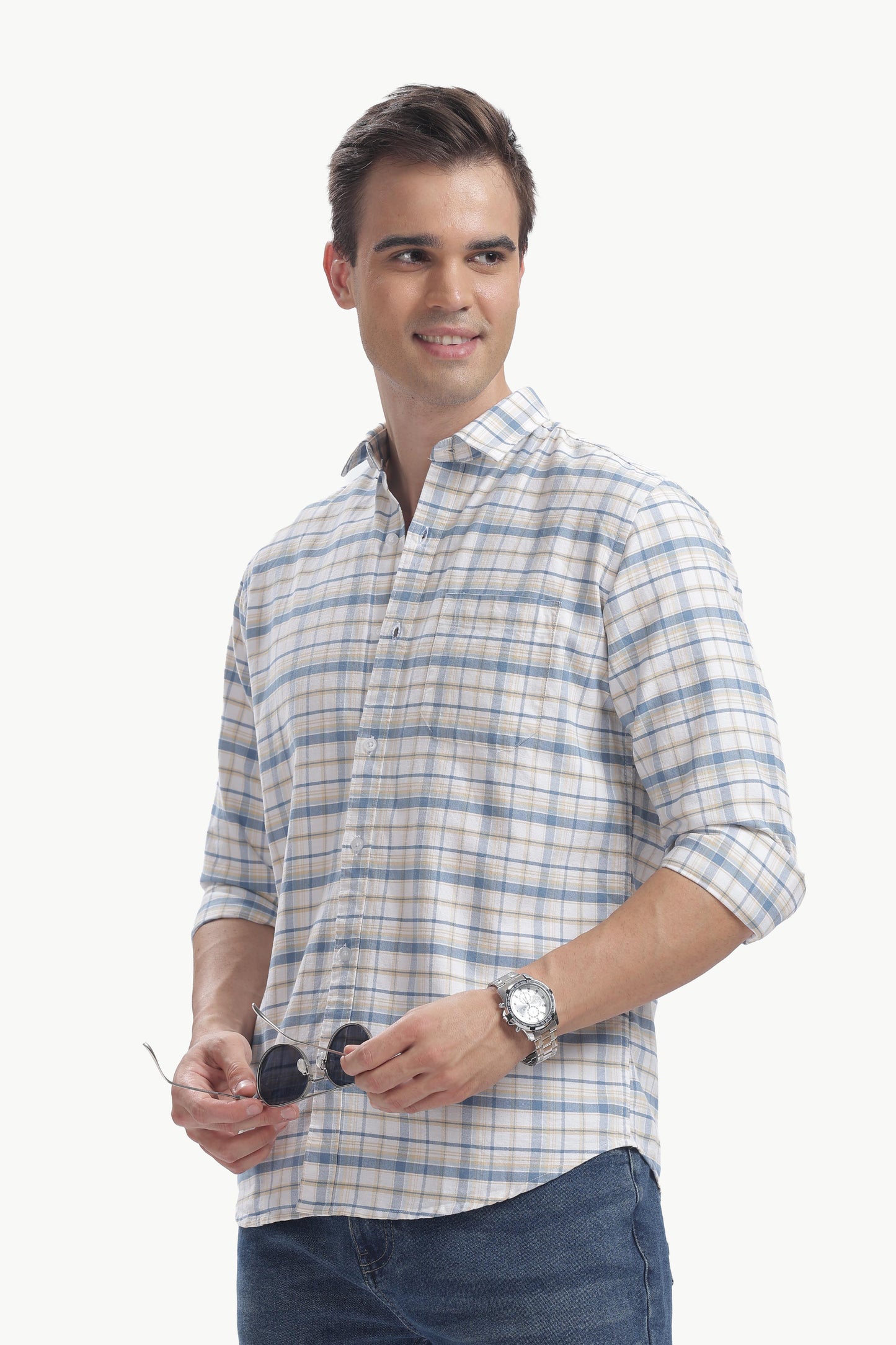 Oxford Cotton checked shirt