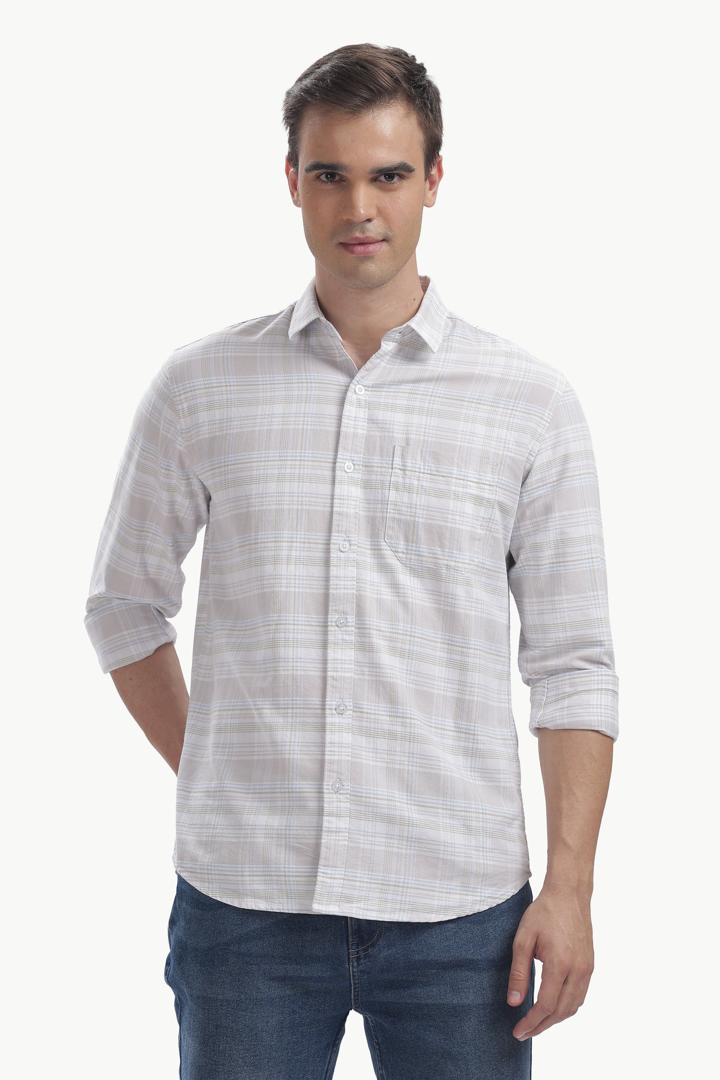 Oxford Cotton Checked Shirt