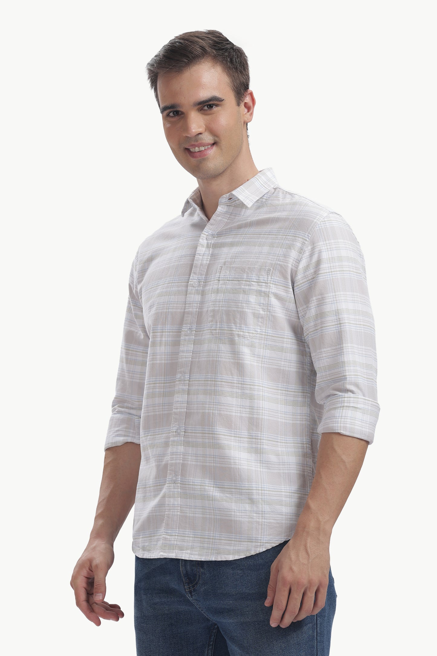 Oxford Cotton Checked Shirt