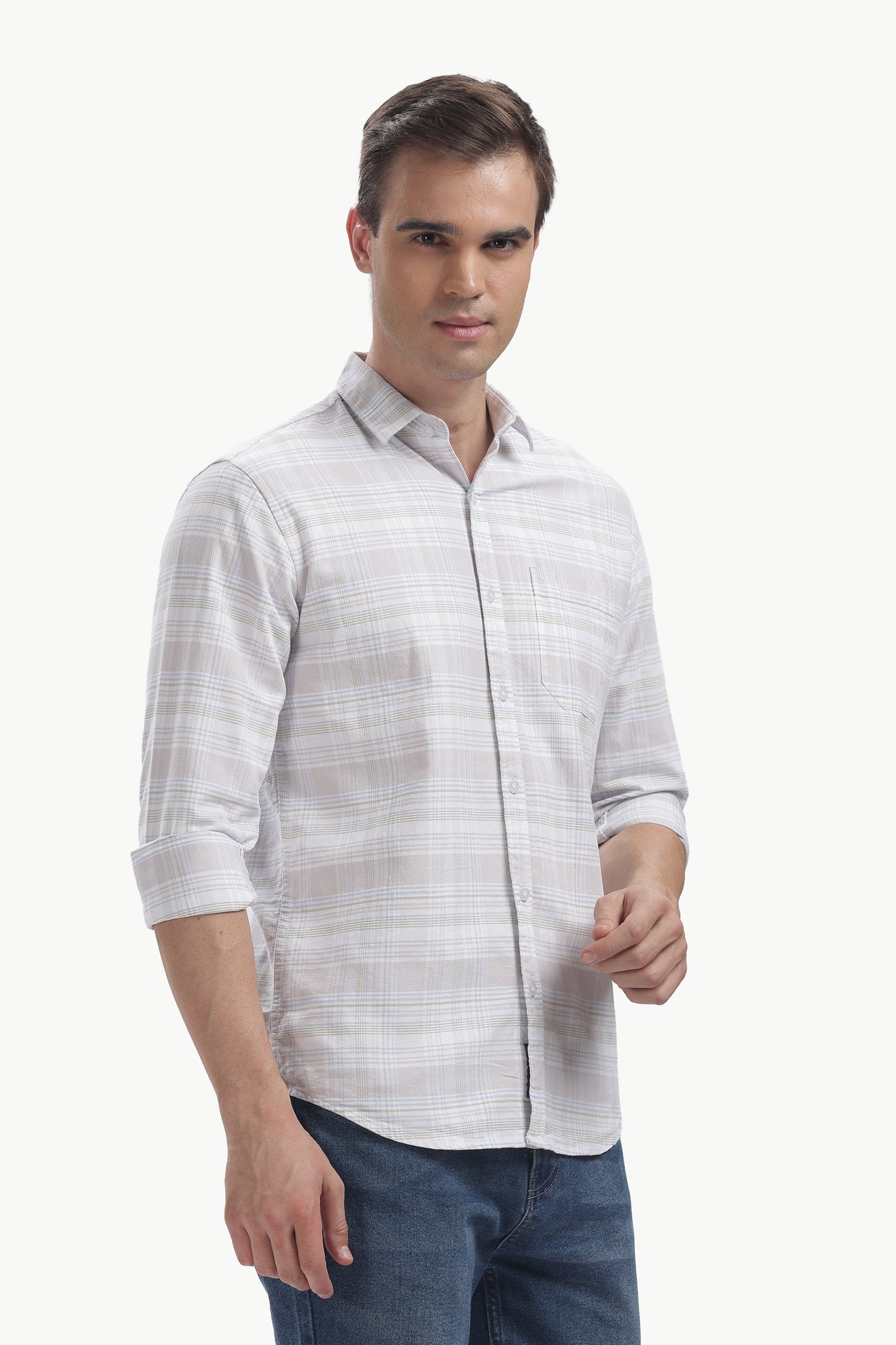 Oxford Cotton Checked Shirt