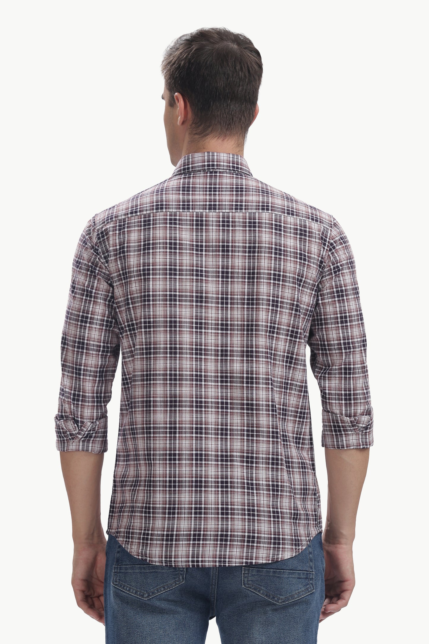 Cotton Slub Checked Shirt