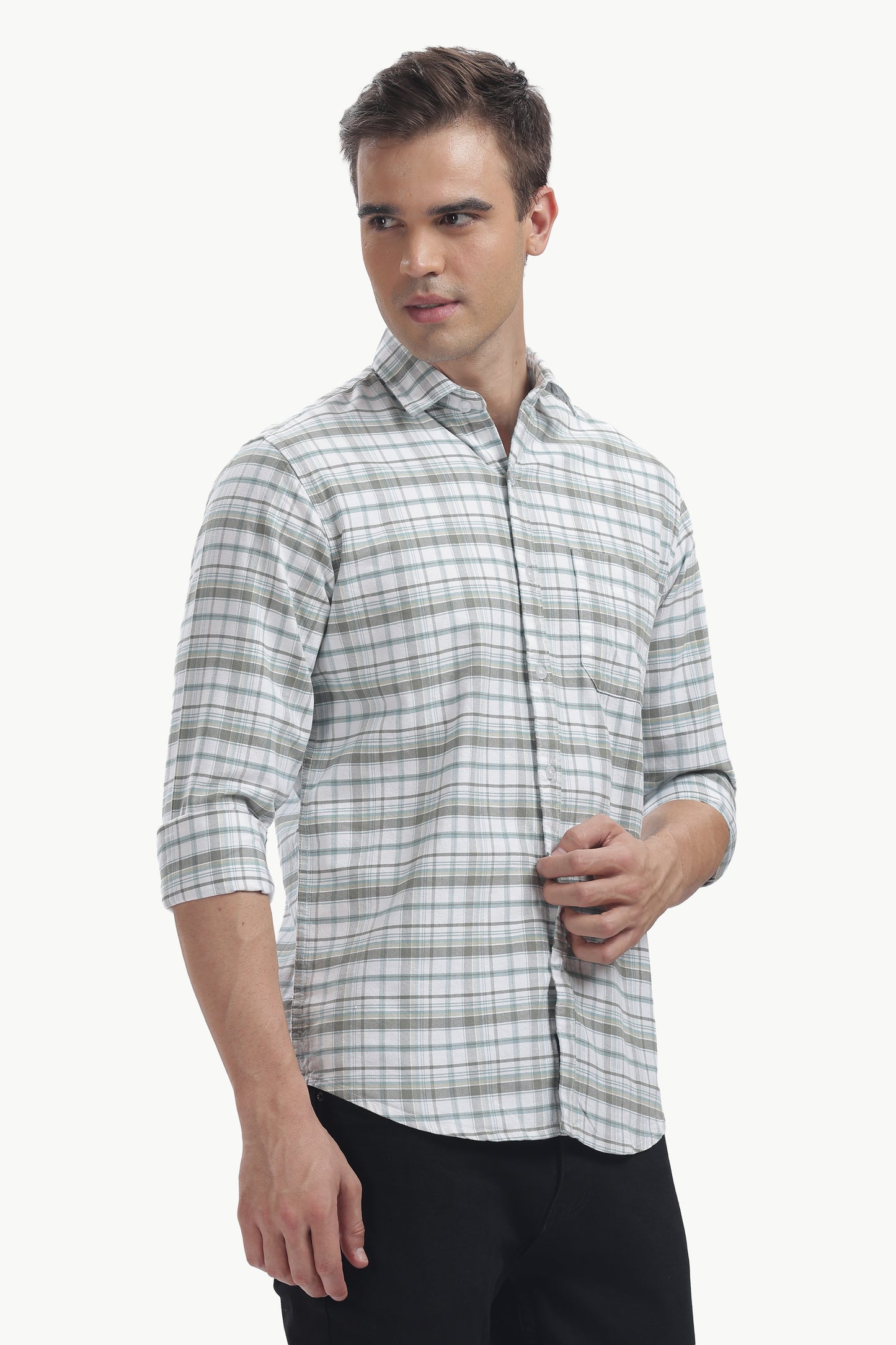 Oxford Cotton Checked Shirt