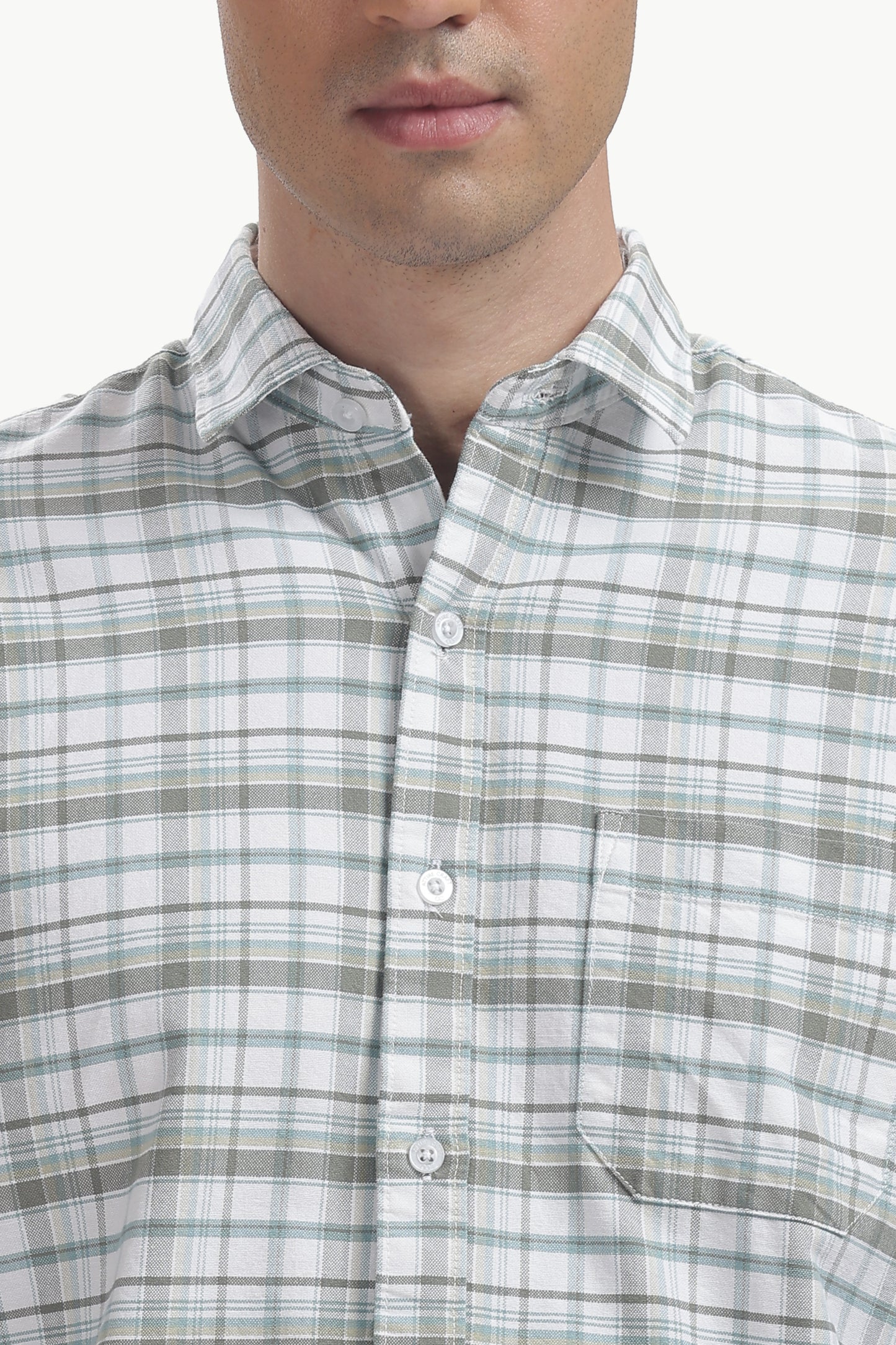 Oxford Cotton Checked Shirt