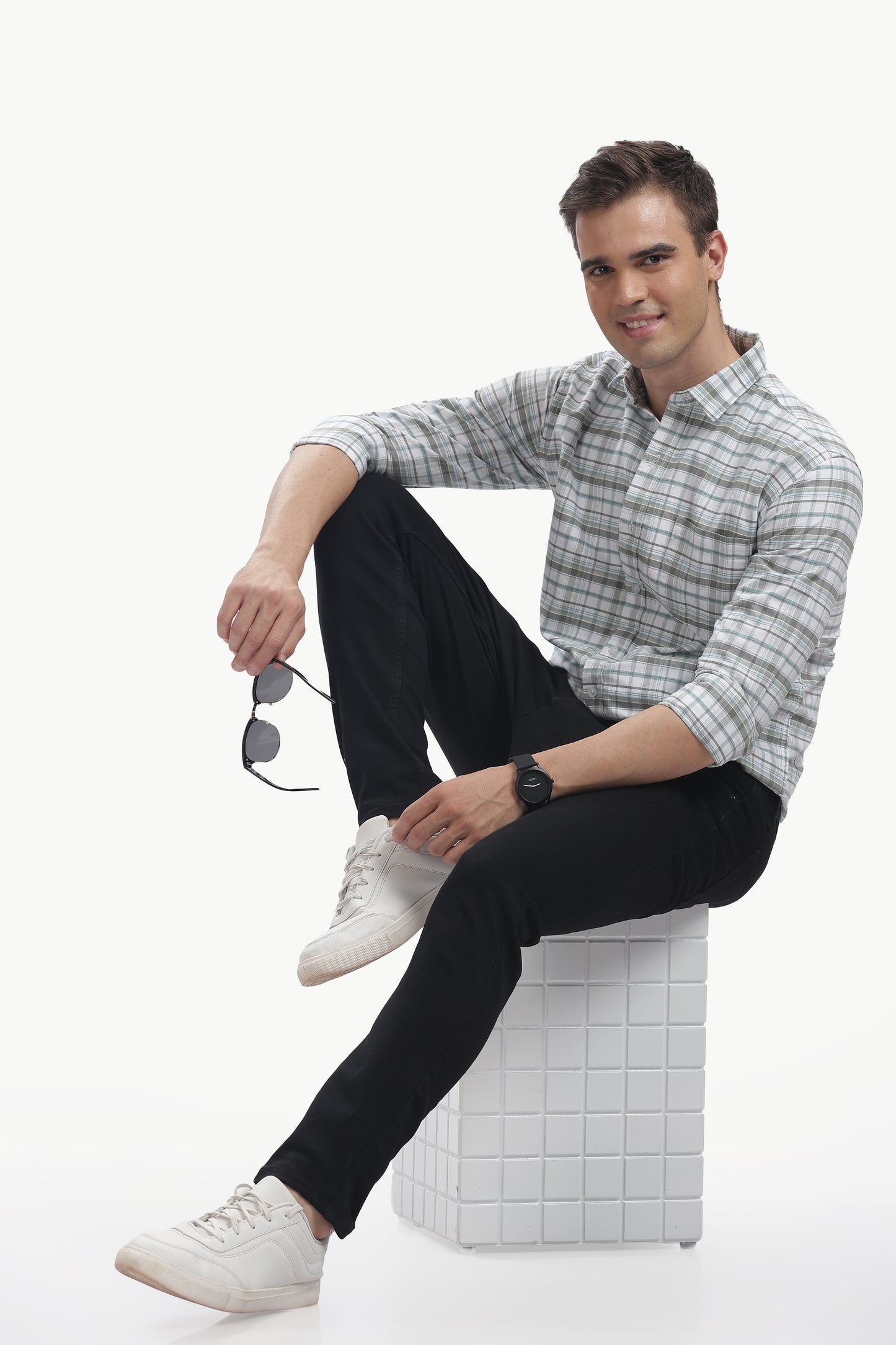 Oxford Cotton Checked Shirt