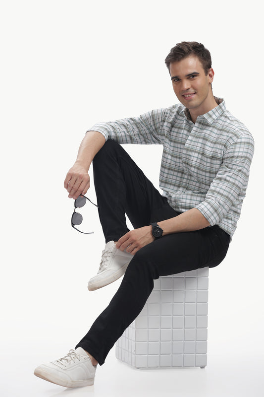 Oxford Cotton Checked Shirt