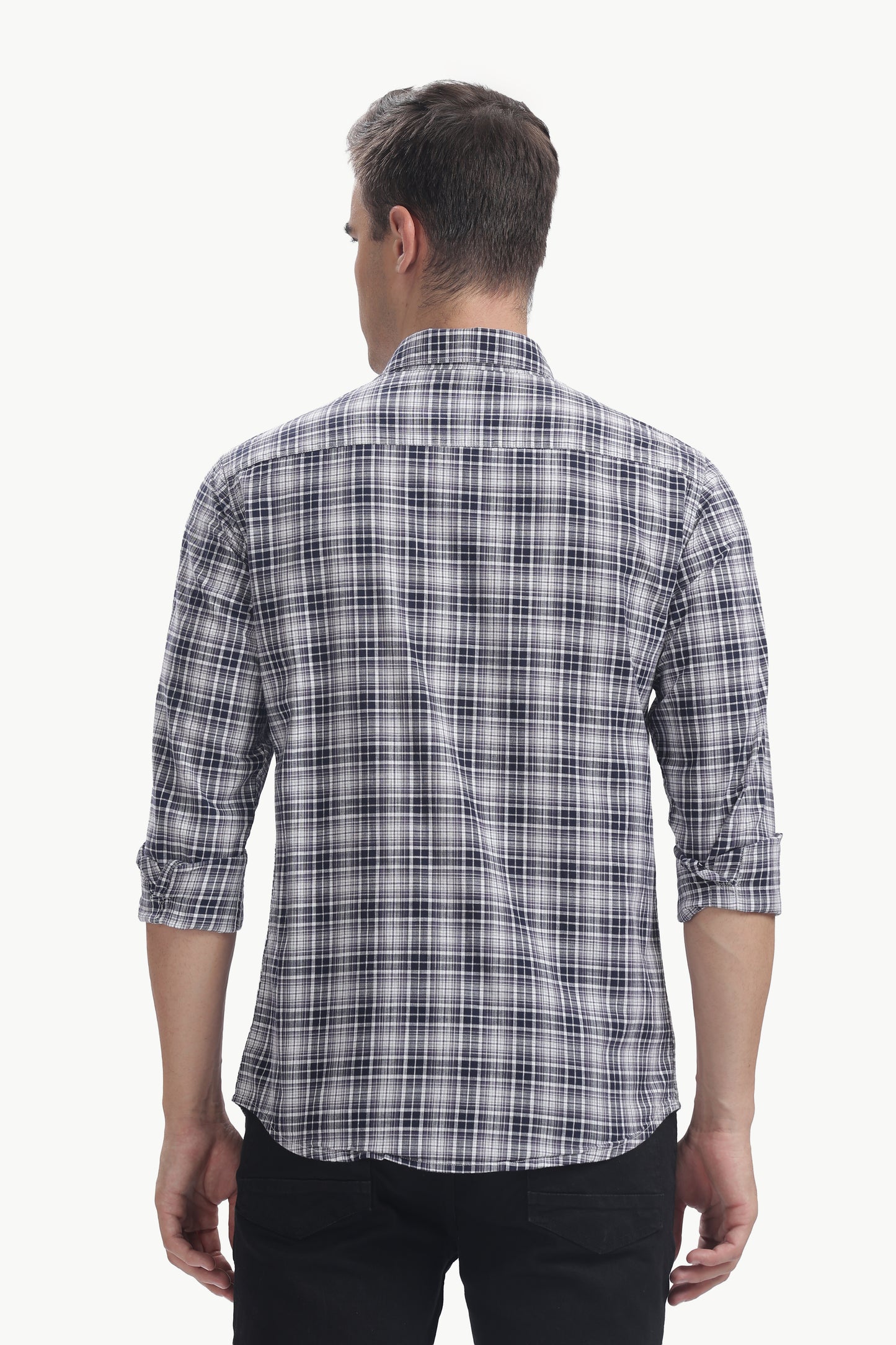 Cotton Slub Checked Shirt