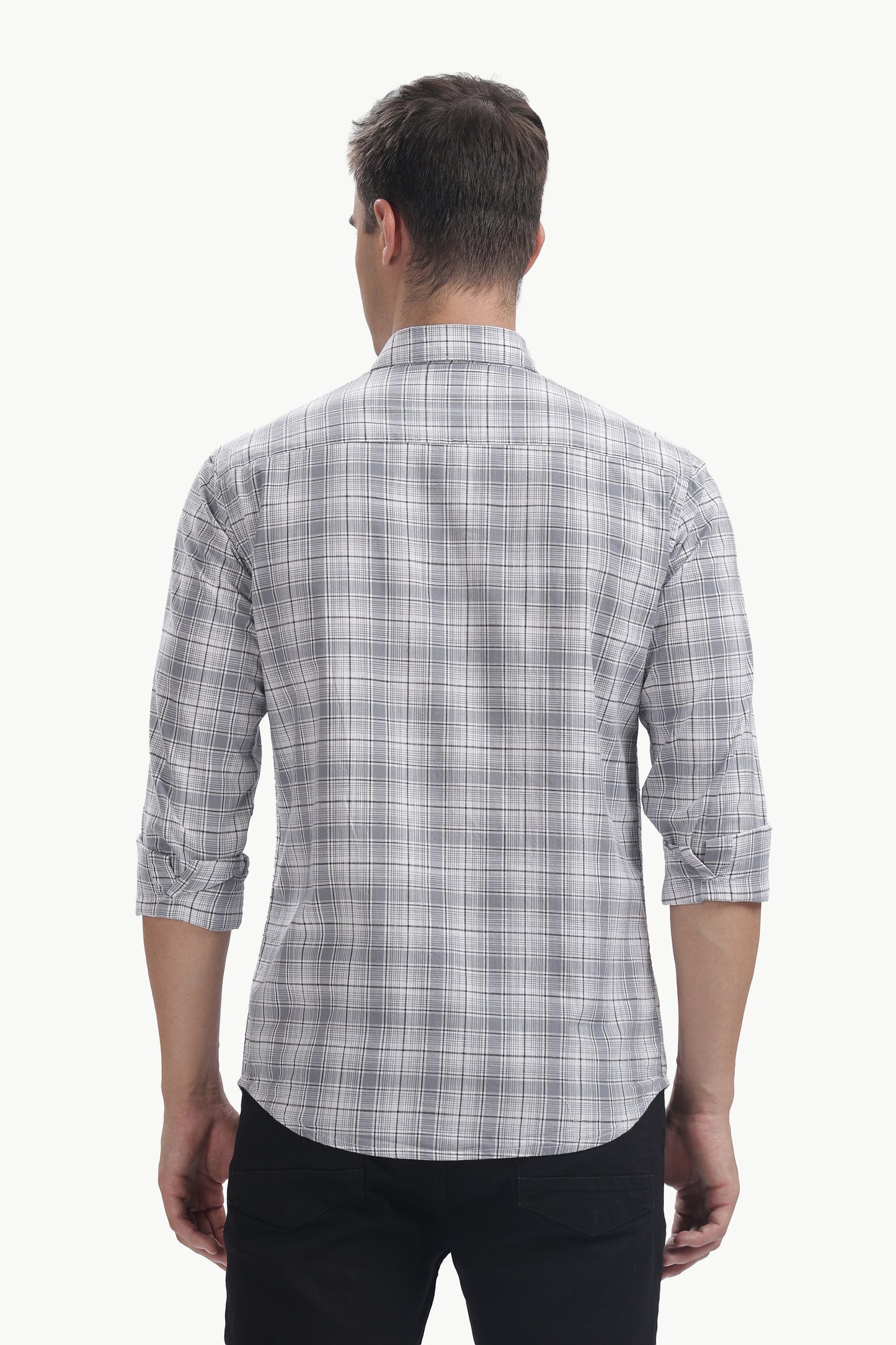 Cotton Slub Checked Shirt