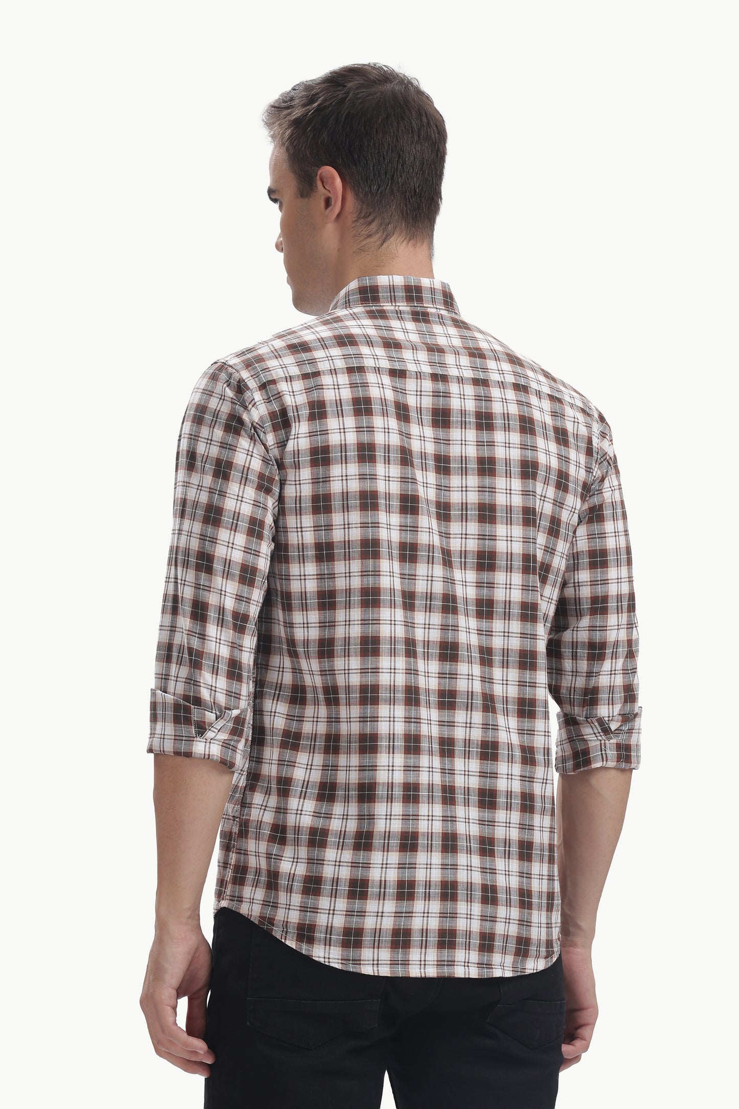 Cotton Slub Checked Shirt