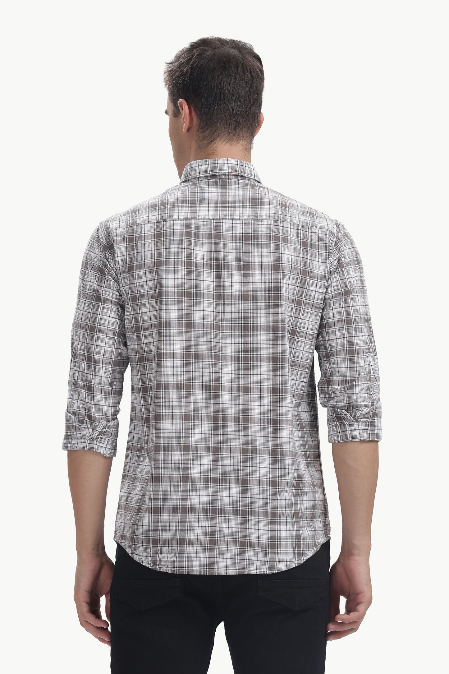 Cotton Slub Checked Shirt